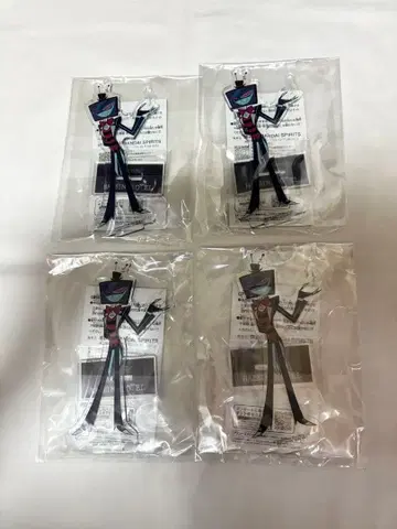 해즈빈 호텔 스탠드 포함 아크릴 플레이트 1종, 4개 복스 프라이스