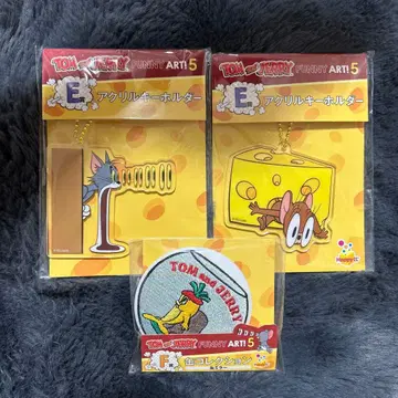 톰과 제리 아크릴 키링 2개 + 캔 거울 세트