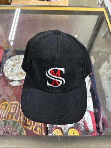 OTTO 블랙 야구 모자 SMA 자수