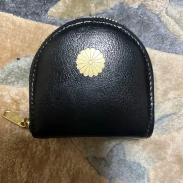 블랙 원형 코인 케이스