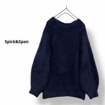 정가 17,600엔 Spick&Span 퍼 니트 아제 보틀넥 보송보송