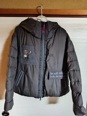 알베로베로 자수 그레이 다운 자켓