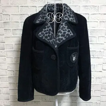 [ 이타리야 ] 이탈리아 레오파드 블랙 자켓