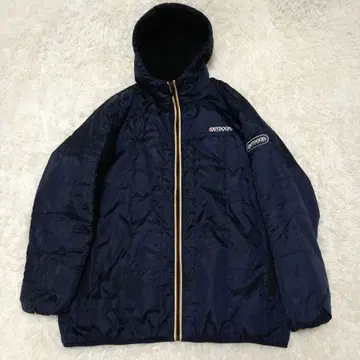 레어 5L 사이즈 OUTDOOR 아웃도어 후드 보아 자켓 네이비