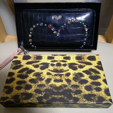 Think Bee! 싱크비 블랙 장지갑 스톤 장식