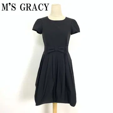LA7016 엠즈 그레이시 반팔 원피스 폴리에스테르 블랙 36