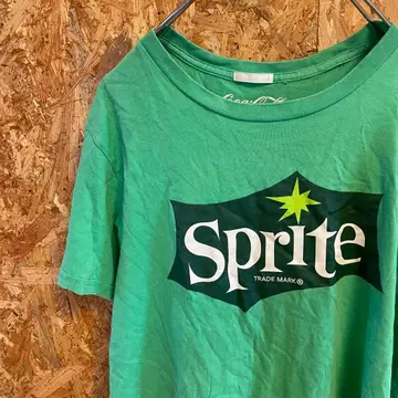 AE9394 GU 코카콜라 반팔 티셔츠 그린 여성용 S 사이즈