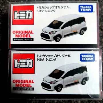 새상품 클리어 케이스 포함 토미카 샵 오리지널 도요타 시엔타 2대 세트