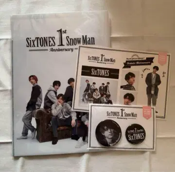 SixTONES 마츠무라 호쿠토 캔뱃지 스티커 클리어 파일 세트