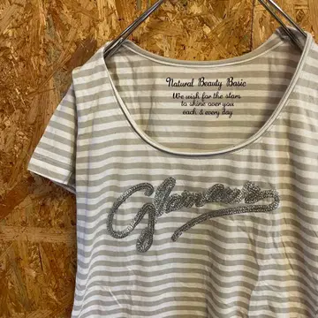 AE9397 내추럴 뷰티 베이직 반팔 티셔츠 베이지