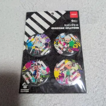 스프라툰 캔뱃지 세트 CROSSING SPLATOON 캔뱃지