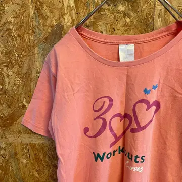 AE9399 커브스 반팔 티셔츠 라이트 핑크 여성용 S 사이즈