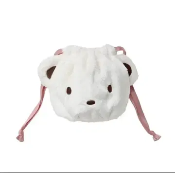 파밀리아 얼굴 복조리 화이트 파우치 리버티 패턴