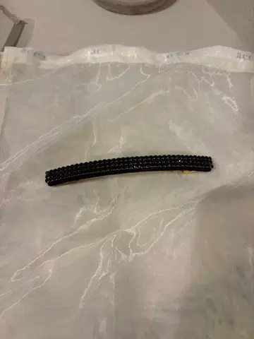 ACCA 블랙 비쥬 장식 머리핀