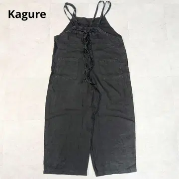 24SS 카구레 린넨 살로펫 오버롤 점프수트 뒷 끈 린넨 100%