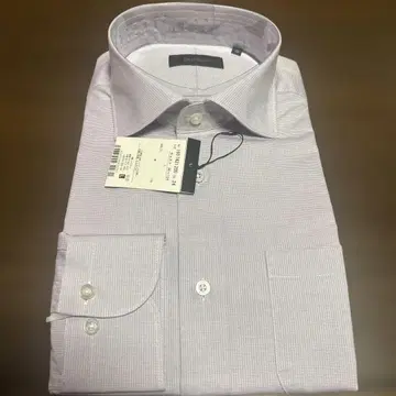 새상품 DURBAN 더반 와이드 칼라 긴팔 셔츠 L 연보라