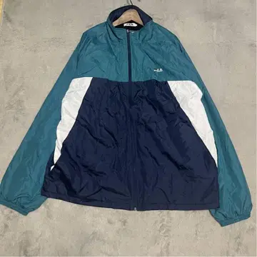 휠라 나일론 자켓 점퍼 풀 집업 4L 플리스