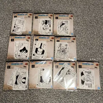 제일복권 드래곤볼 그 두 번째 I상 장면 스티커 세미 컴플리트 10종