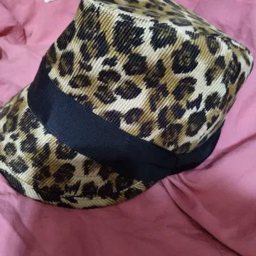 CA4LA 카시라 레오파드 무늬 헌팅 캡