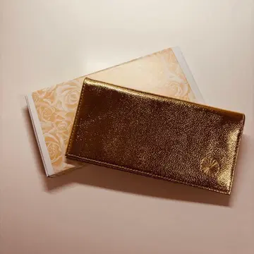 황궁 골드 가죽 장지갑