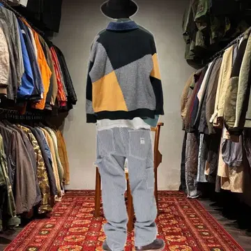 70s craftsman madecrazy 3mm 니트 자켓 두꺼운 원단