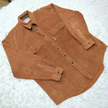 90s 고품질 Budweiser 버드와이저 코듀로이 셔츠 긴팔 M