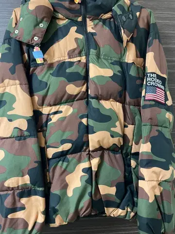 RODEO CROWNS 카모 패턴 다운 자켓 L