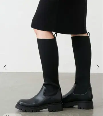 GRISE 탱크 밑창 니트 롱 부츠 LE TALON