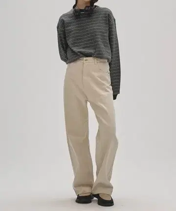 TODAYFUL*보더 롱 티셔츠