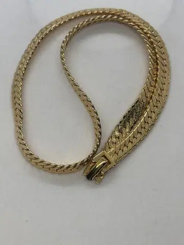 빈티지/Monet 골드/뜨개질 목걸이/레트로 빈티지