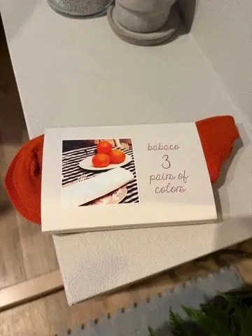 babaco 오렌지 2족 세트 삭스 양말