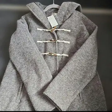 그레이 더플 코트 프리 사이즈 미사용 새상품 택 포함 가벼운 소재