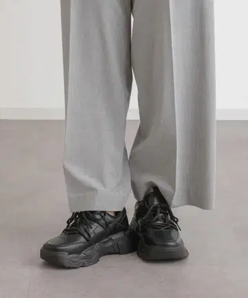 시착만 한 상품 통굽 플랫폼 레이스업 스니커즈 24.5cm