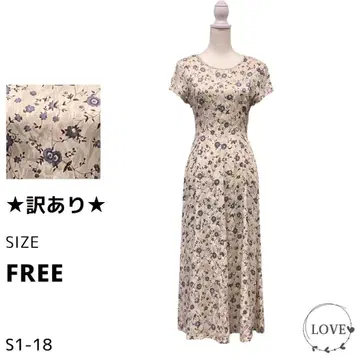 하자품 원피스 롱 원피스 슬리브리스 크루넥/U넥 s1