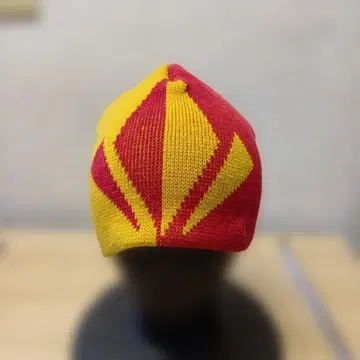 (299)볼컴 빨간색 노랑 니트 모자