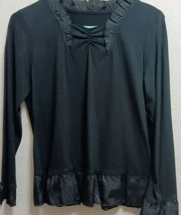 블랙 세련된 블라우스