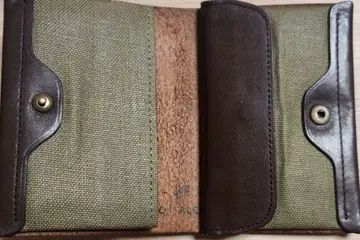 포스탈코 이단 접이식 지갑 가죽