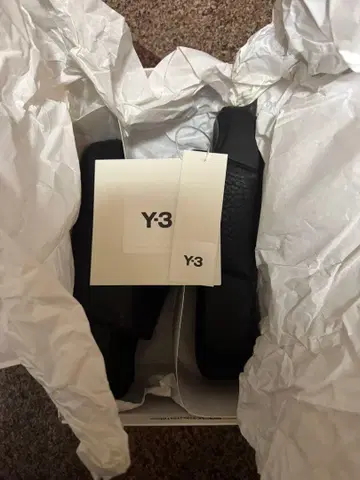 Y-3 블랙 슬라이드 샌들