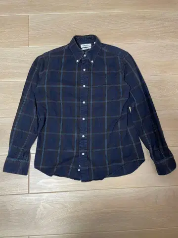 Gymphlex 체크 무늬 코튼 플란넬 셔츠 M 사이즈