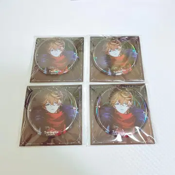 원신 타르탈리아 겨울 밤의 희극 캔뱃지 4개 세트