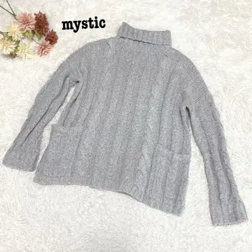 s.1886 [ 미스틱 ] 긴팔 터틀넥 니트 포켓 루즈핏