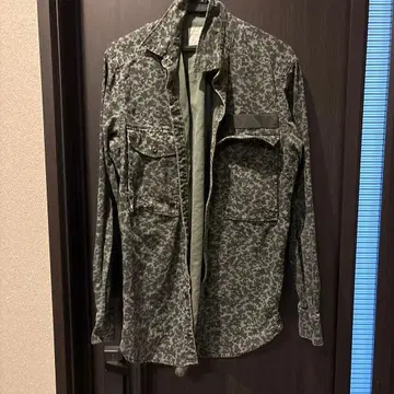 G-Star RAW 카모 패턴 긴팔 셔츠 S