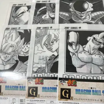 제일복권 드래곤볼 40주년 G상 클리어 파일 6매 세트