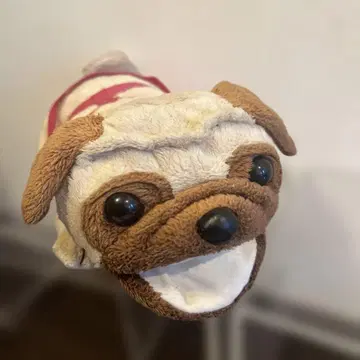 퍼그 봉제 인형 안경 케이스 하네스 포함