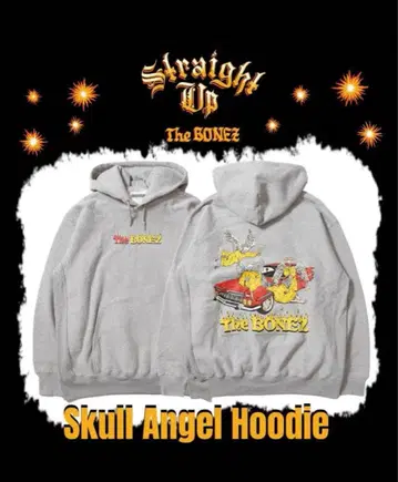 [ L ] The BONEZ Skull Angel Hoodie 후드티