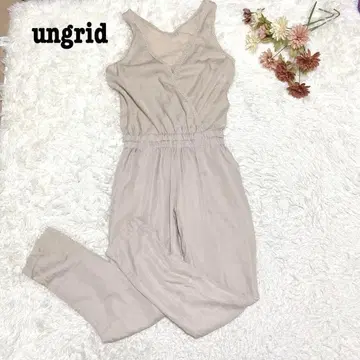 s.1193 [언그리드] 올인원 팬츠 허리밴딩 베이지 F