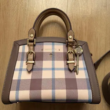 사만사베가 체크 무늬 숄더백