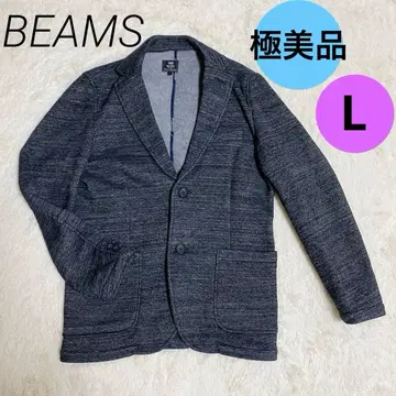 BEAMS 빔즈 속기모 다크 그레이 테일러드 자켓 따뜻한 카모 패턴