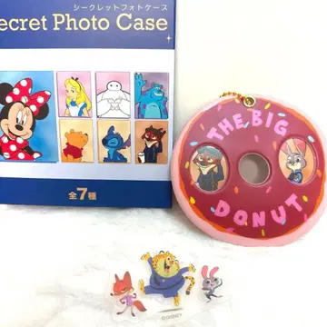 주토피아 도넛형 사진 케이스 키링 [덤 포함]