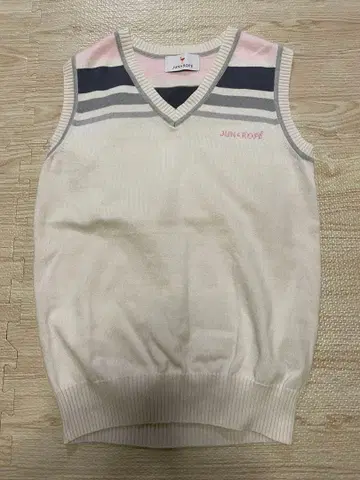 JUN&ROPE 여성용 V넥 베스트 S